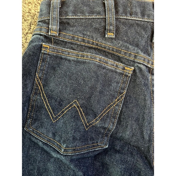 Wrangler Mens Jeans 13 Original FR Flame Resistant Straight Leg Dark Wash 30x30 - Picture 10 of 11